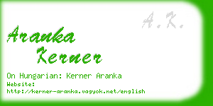aranka kerner business card